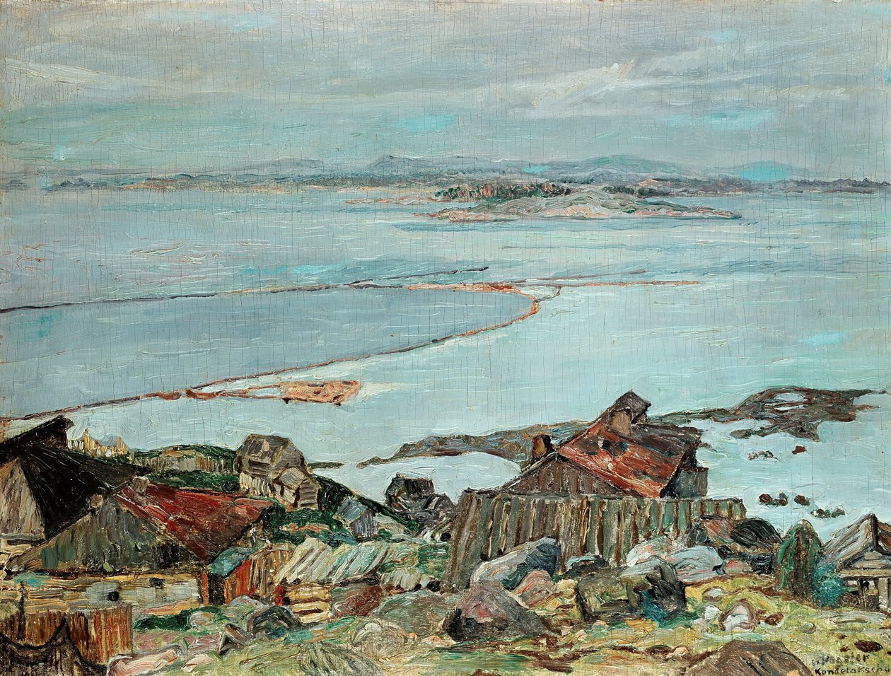 Kandalaksha, 1925. af Heinrich Vogeler