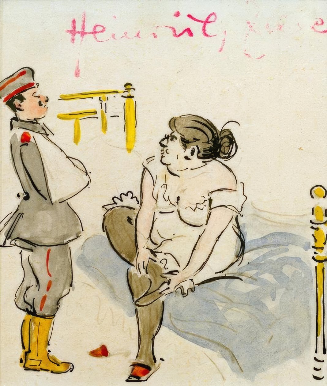 Såret soldat og luder af Heinrich Zille