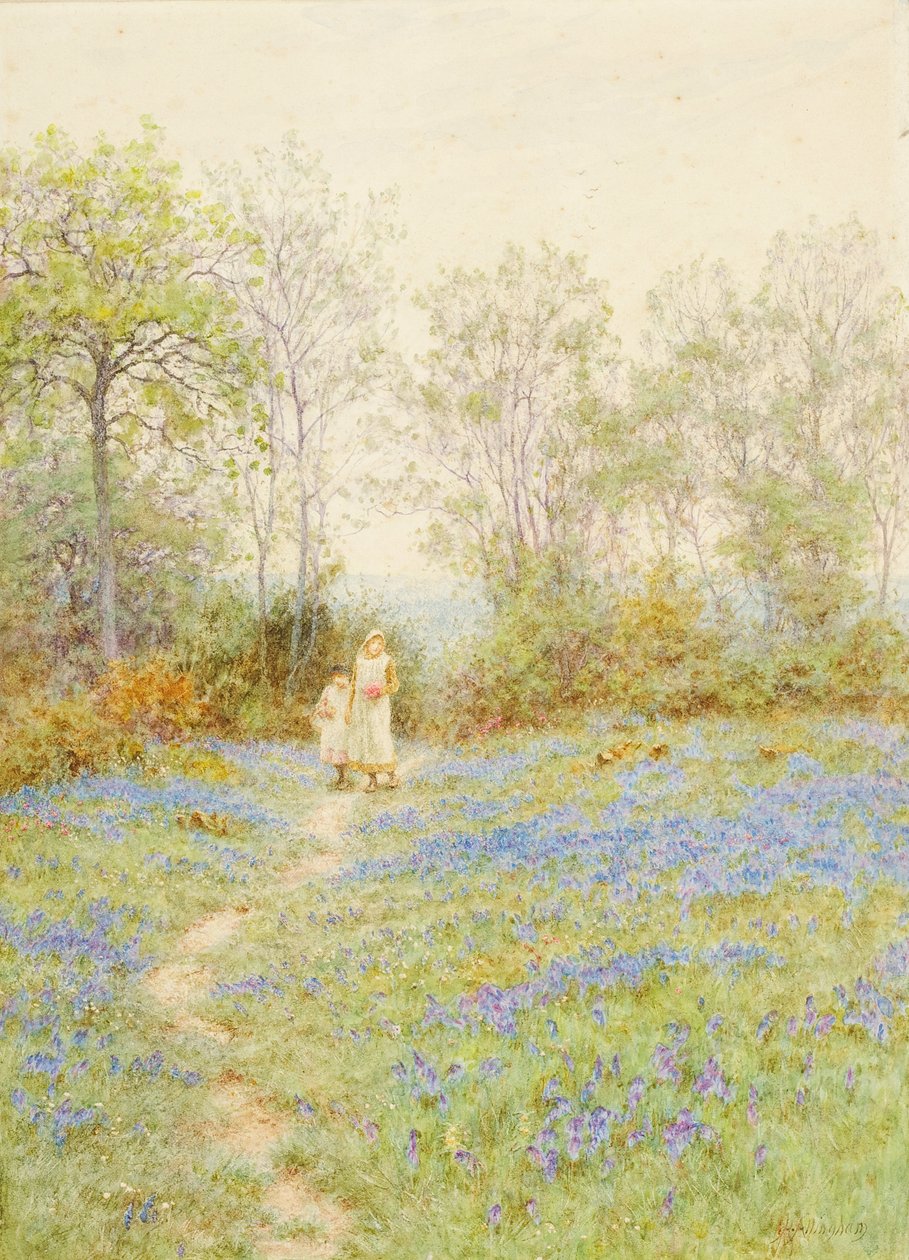 Blåklokker af Helen Allingham