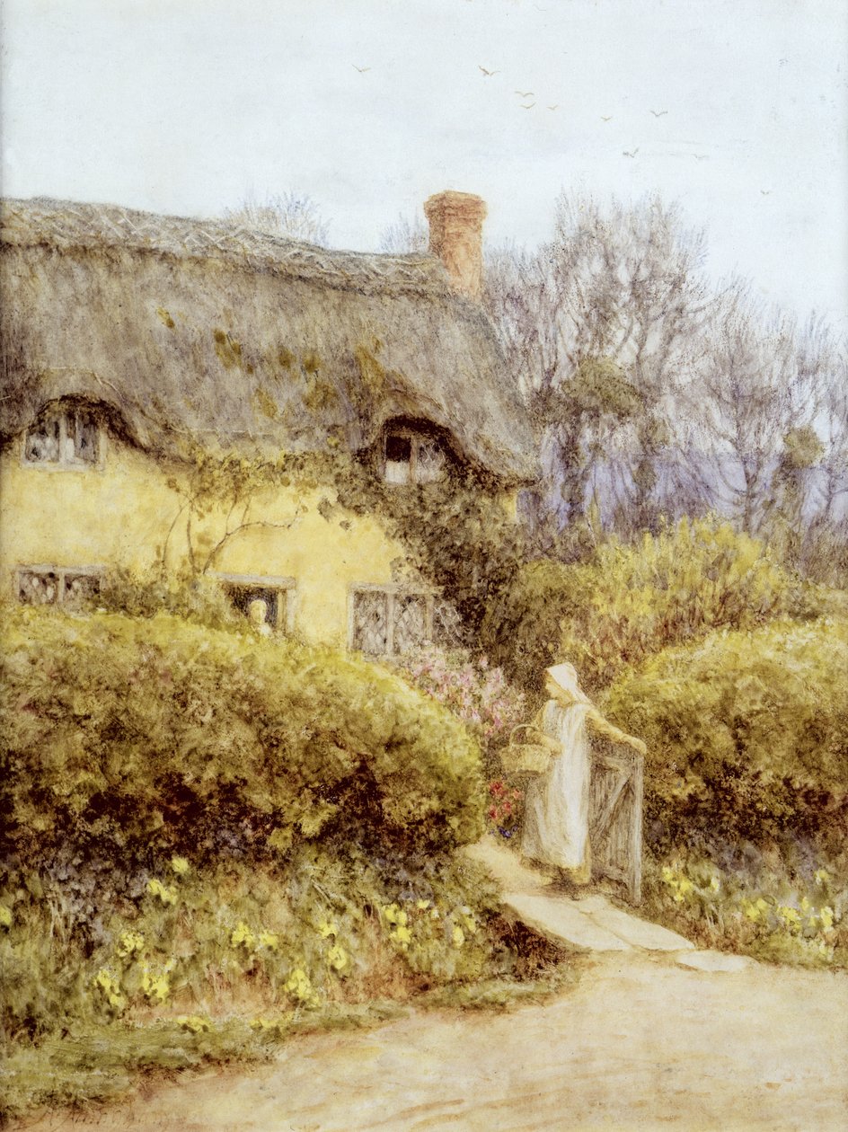 Sommerhus nær Ferskvand af Helen Allingham