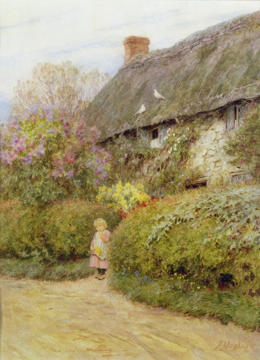 Ferskvandshytte af Helen Allingham
