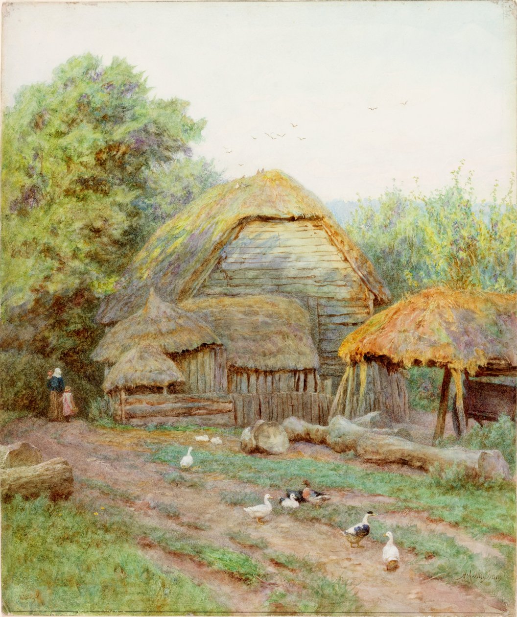 I en Berkshire Farm (kropsfarve) af Helen Allingham