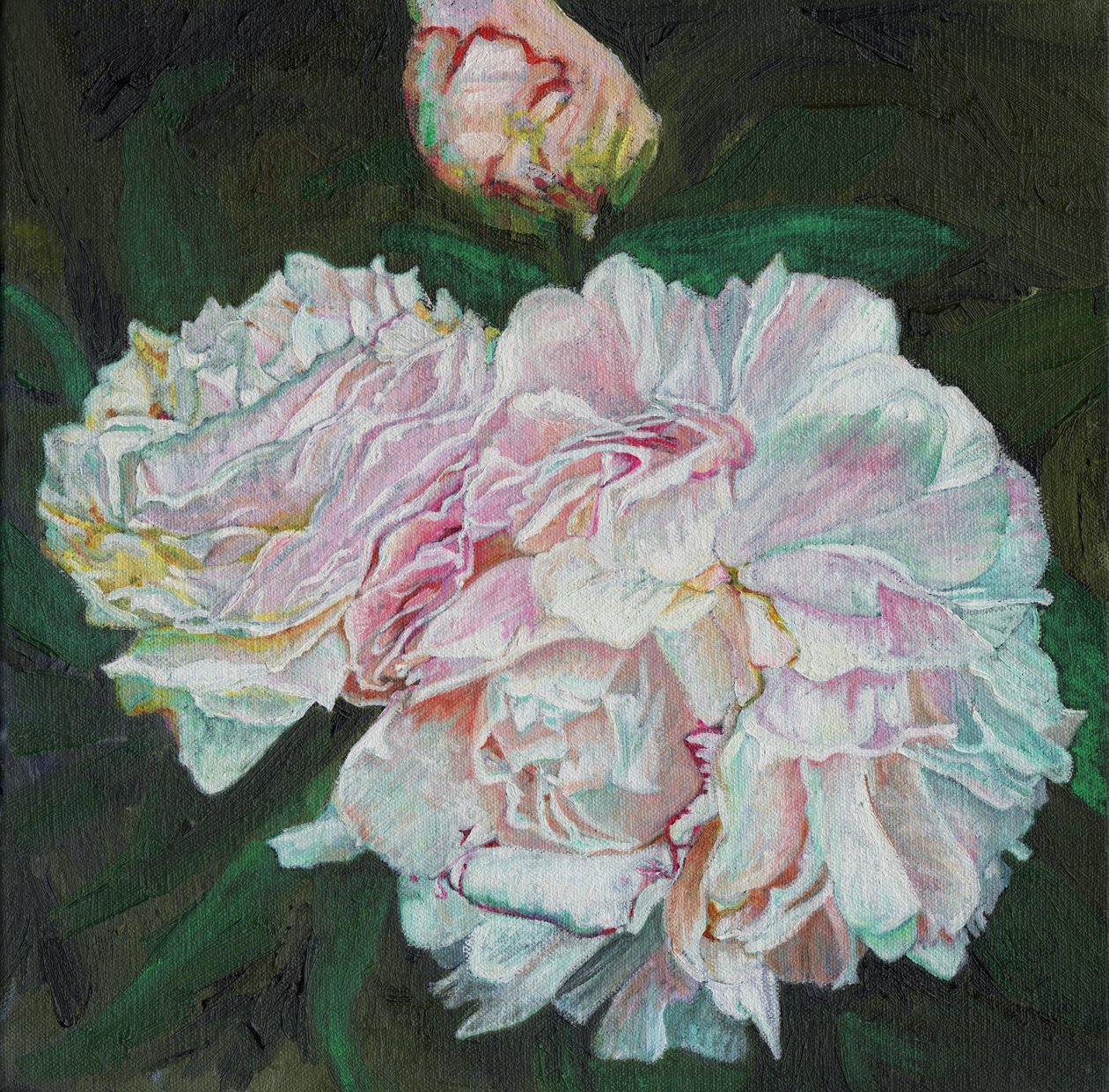 Første blomstrer, 2012, af Helen White