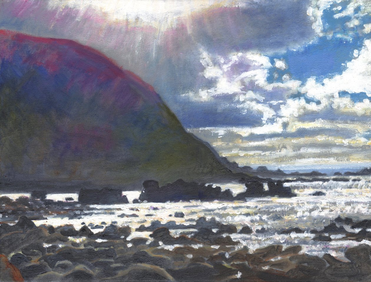 Lyset ruller ind, 2013, af Helen White