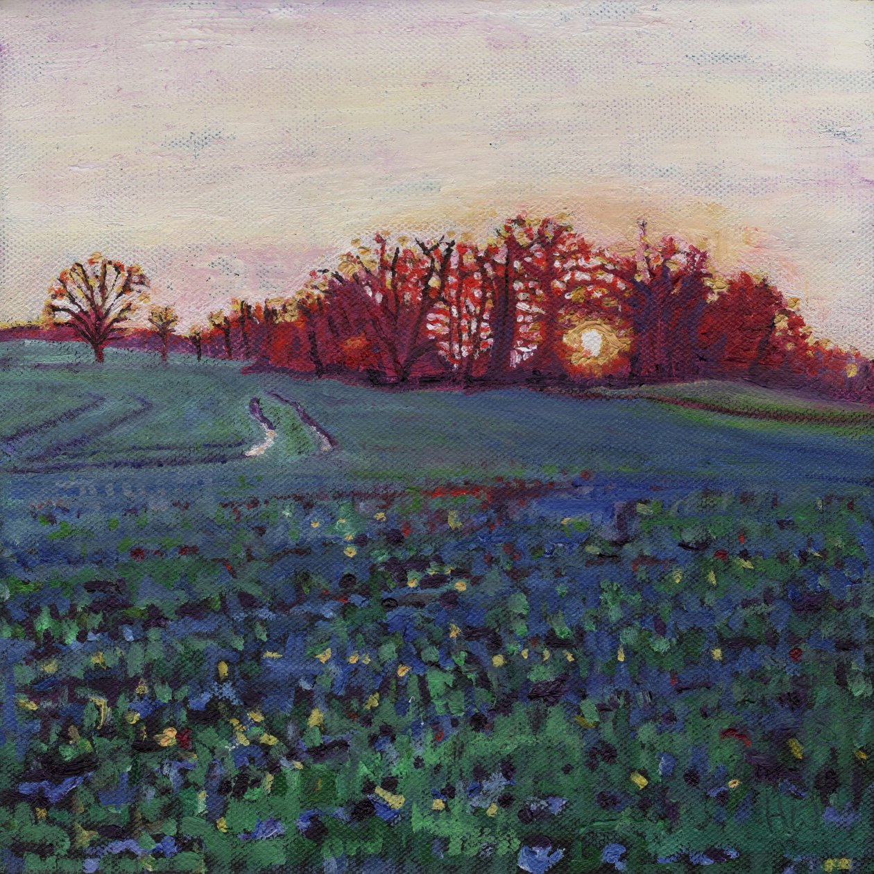 Solen hilser jorden, 2012, af Helen White