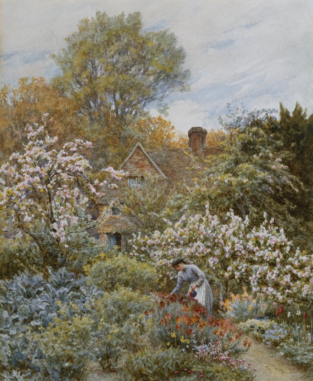 En have om foråret af Helen Allingham