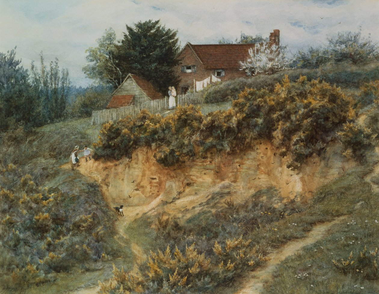 Ved Sandhills, Witley af Helen Allingham