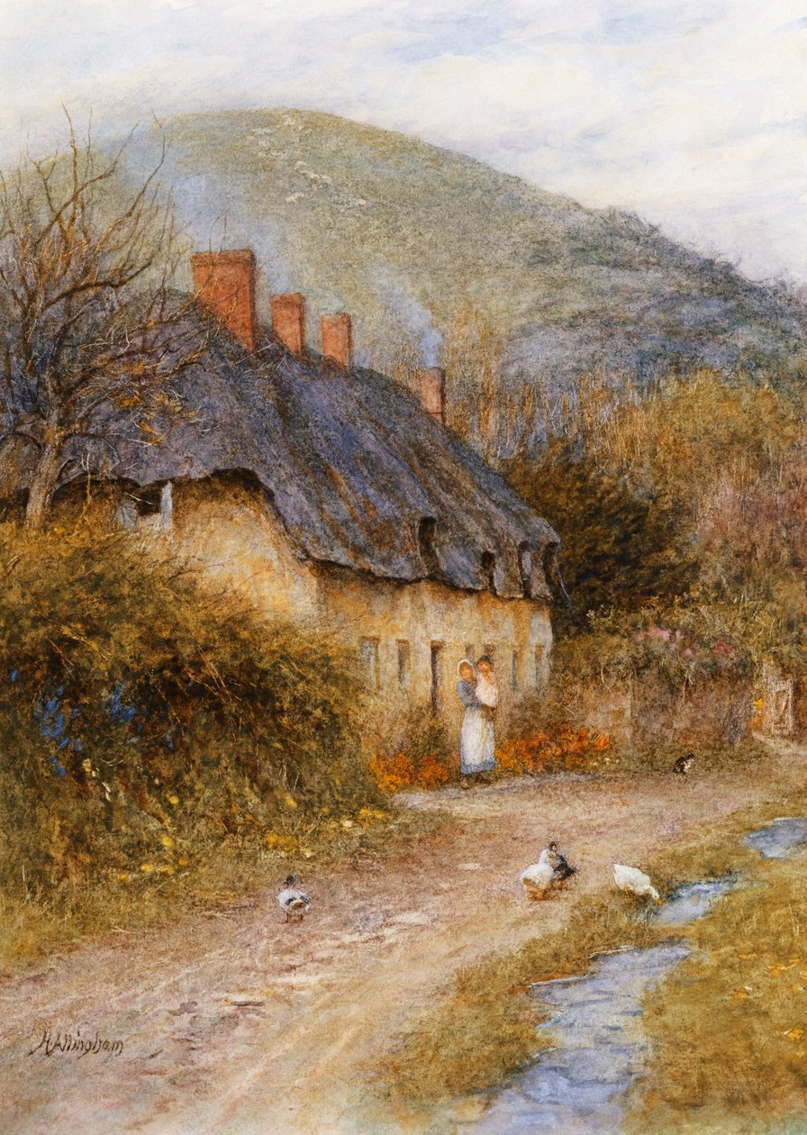 Ved Symondsbury, nær Bridport, Dorset af Helen Allingham