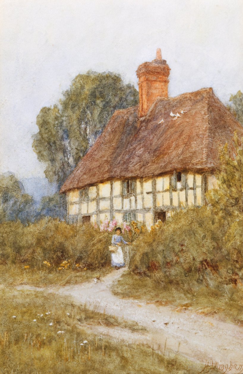 Går ud og handler af Helen Allingham