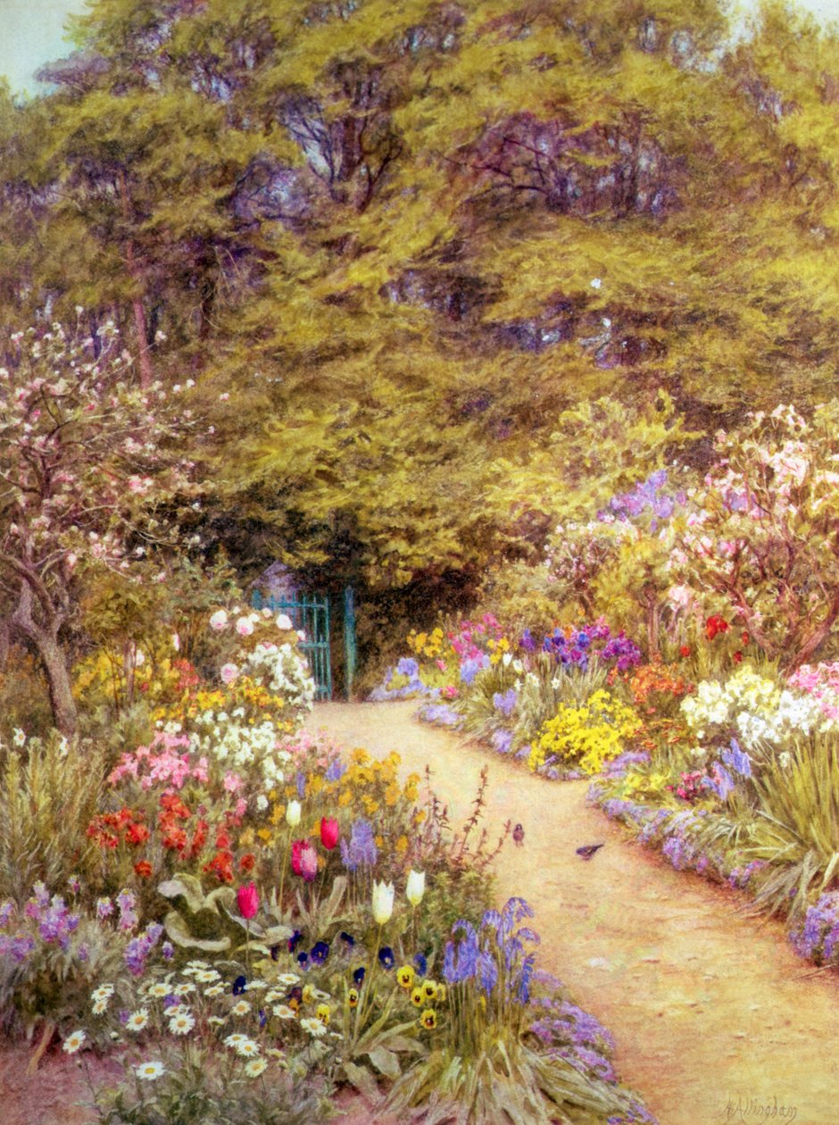 Køkkenhaven, Farringford af Helen Allingham