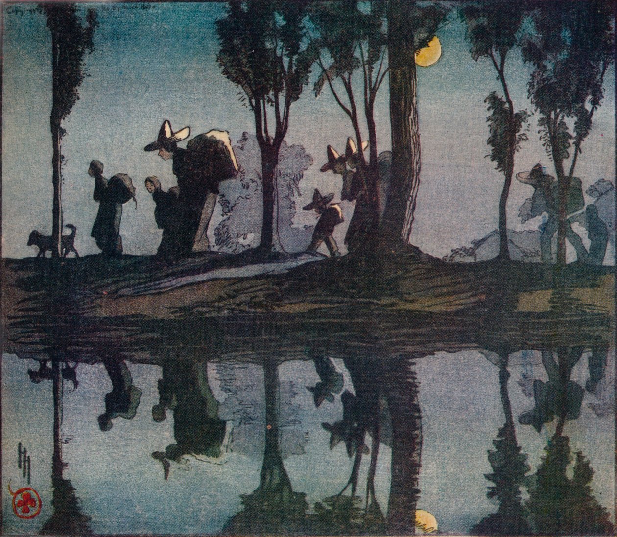 Refleksioner, 1912 af Helen Hyde