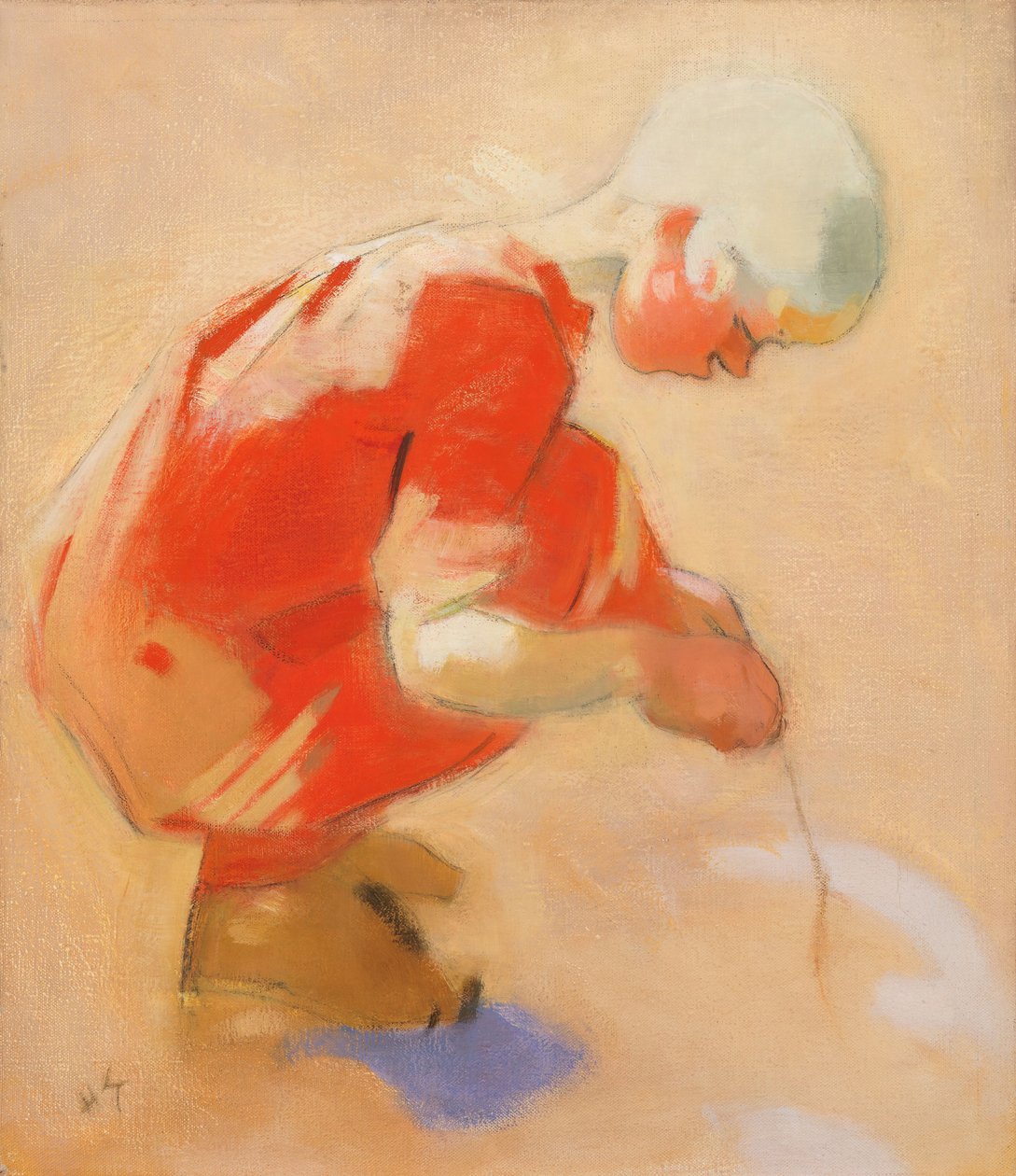 Pigen på sandet, 1912. af Helene Schjerfbeck
