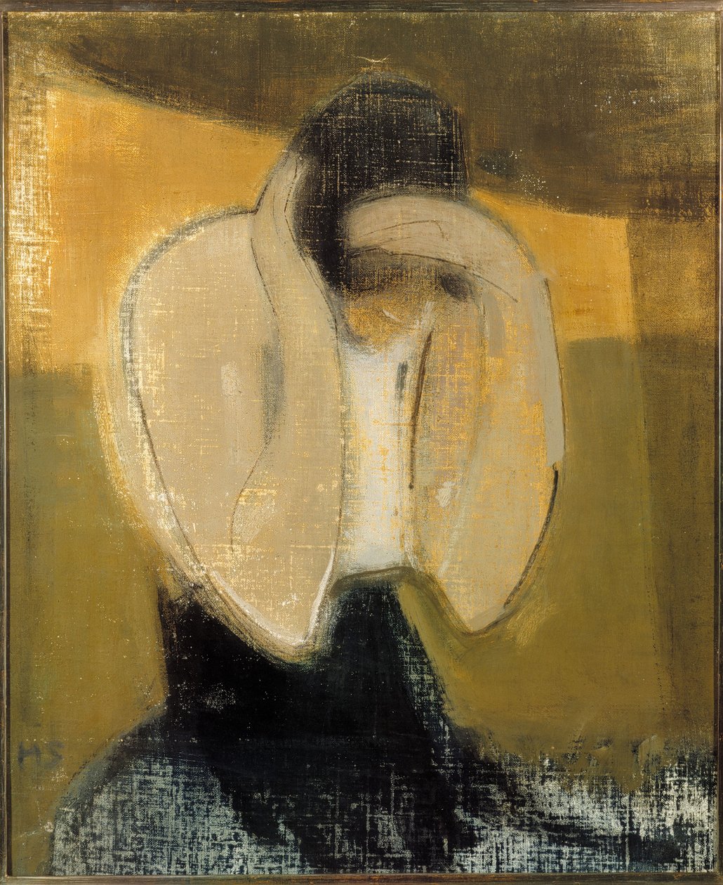 Gipsy Woman, 1919. af Helene Schjerfbeck
