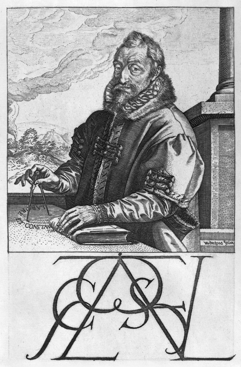 Christophe Plantin (ca. 1520-89) af Hendrik Goltzius