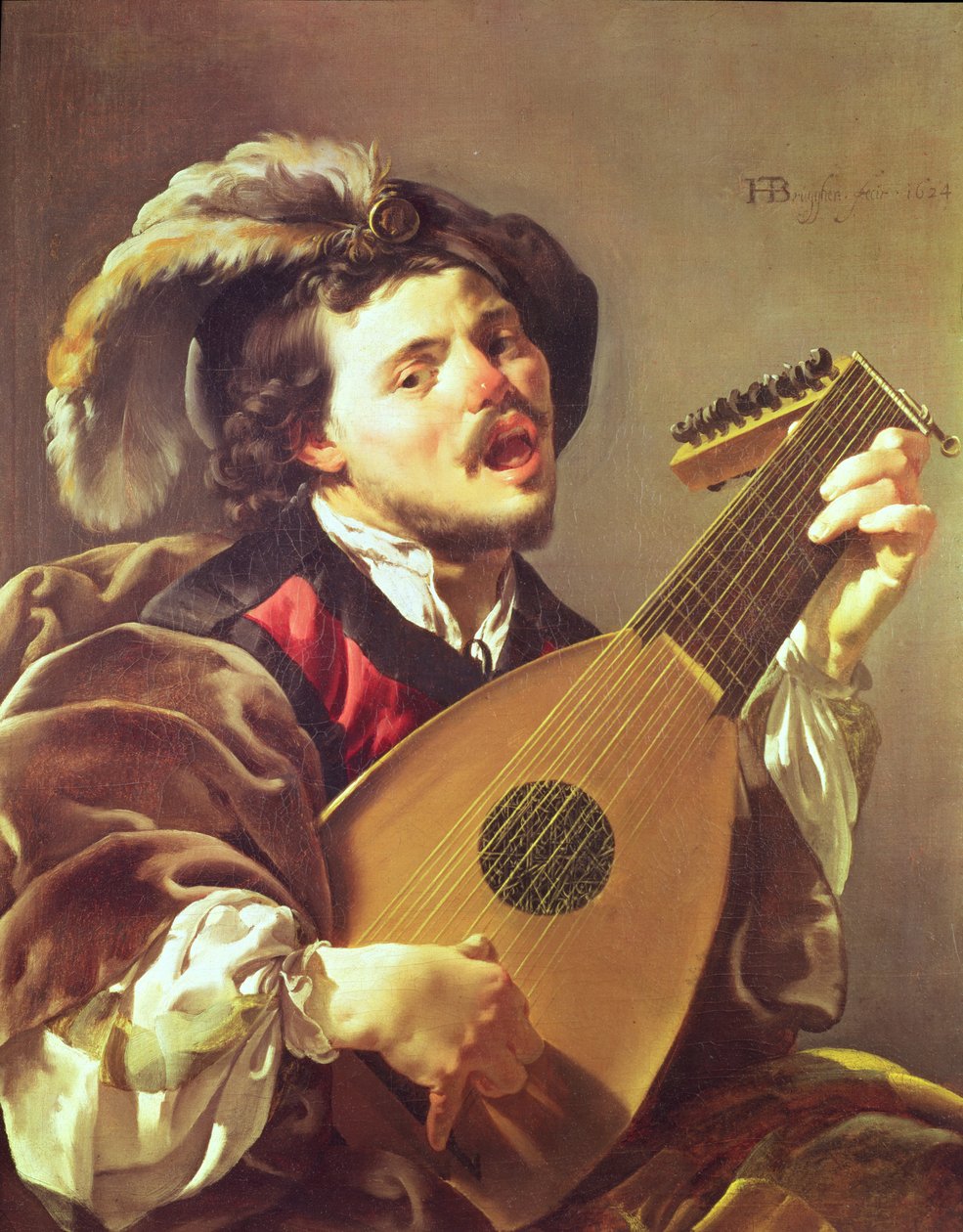 Lyttespilleren, 1624 af Hendrick ter Brugghen