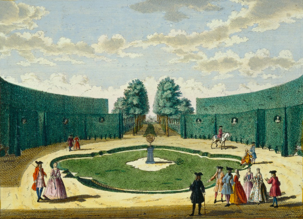 Design til en have, ca. 1700 af Hendrick de and Brouerius Van Nidek, Mattheus Leth