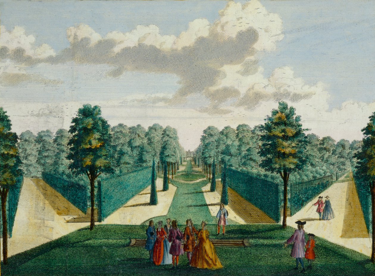 Design til en have, ca. 1700 af Hendrick de and Brouerius Van Nidek, Mattheus Leth