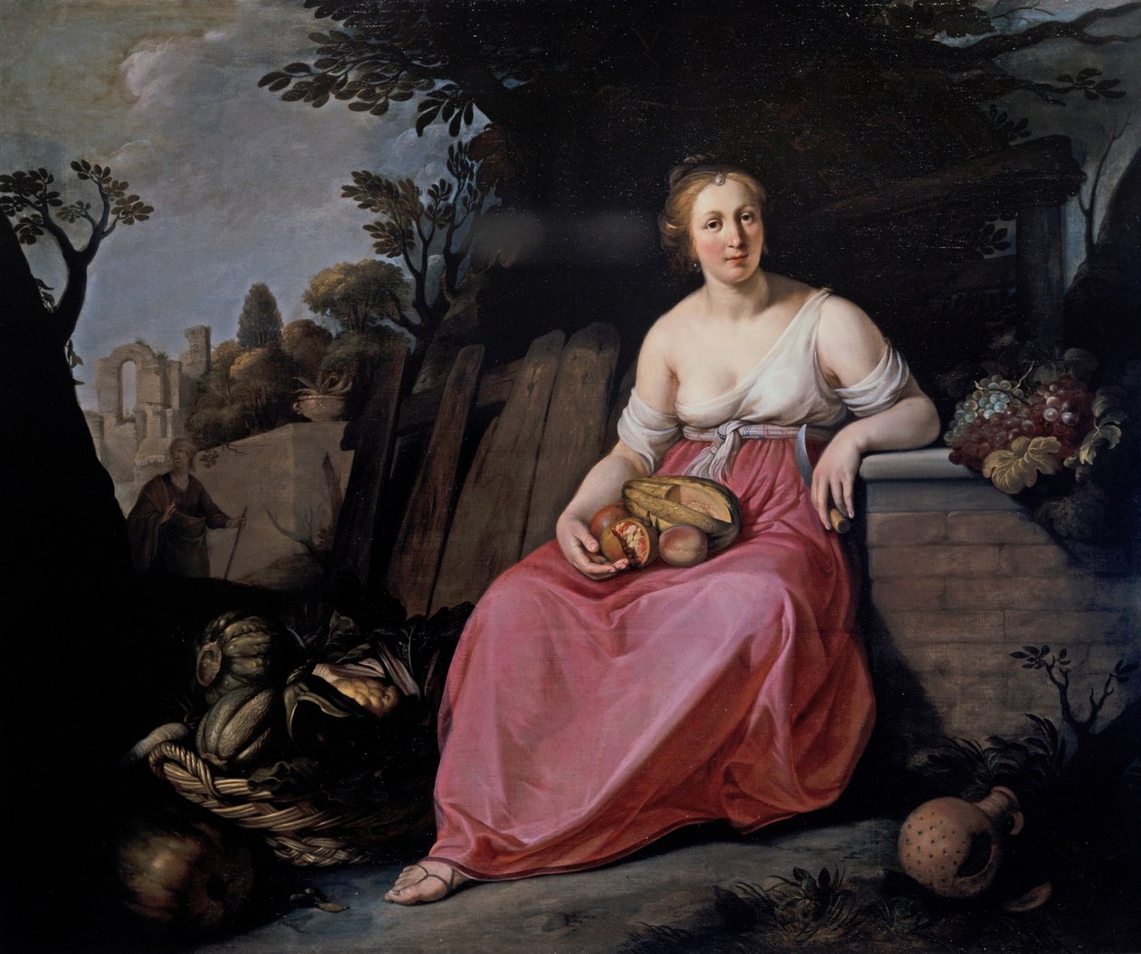 Vertumnus og Pomona af Hendrick Bloemaert