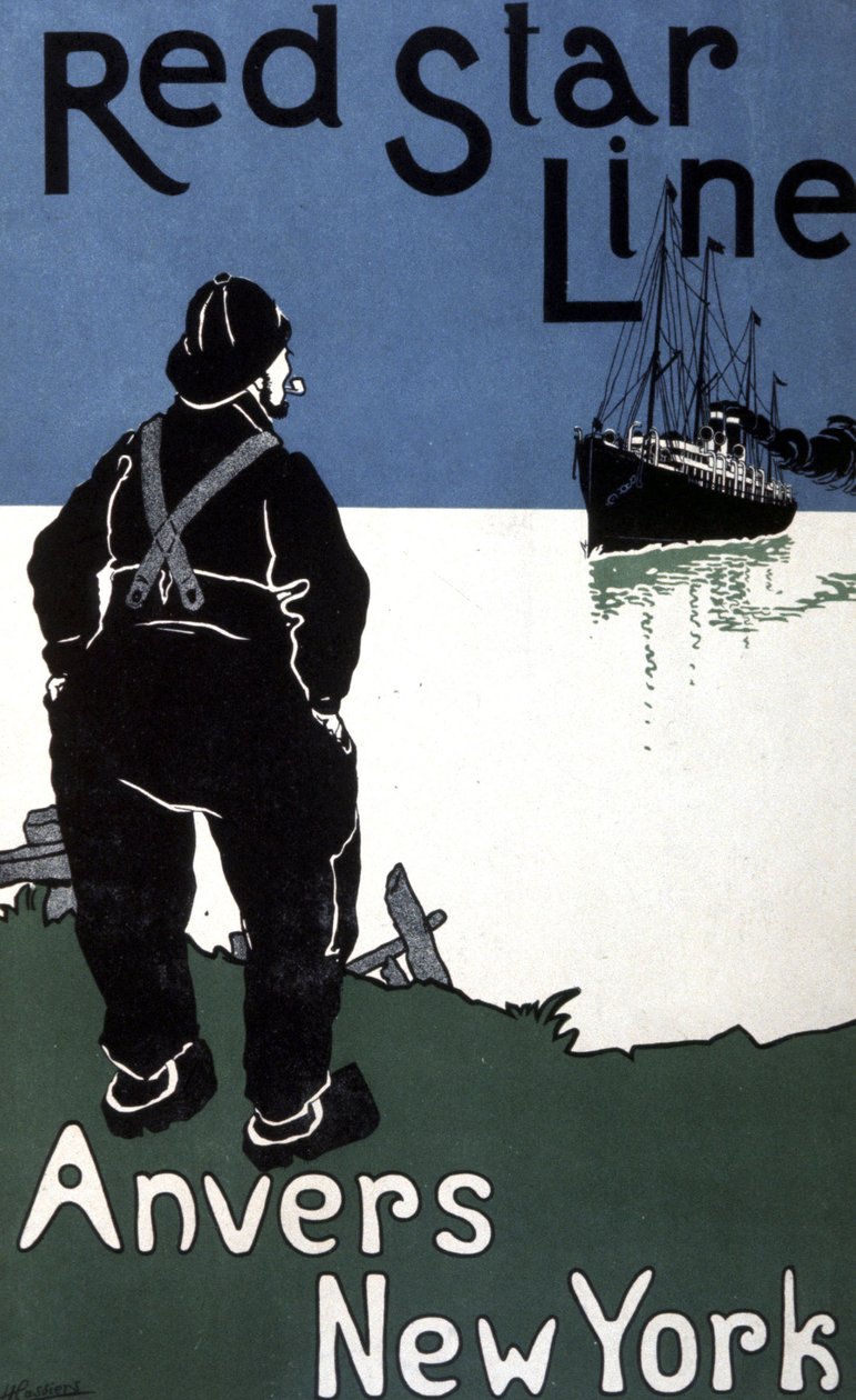Anvers/New York, Red Star Line af Hendrick Cassiers