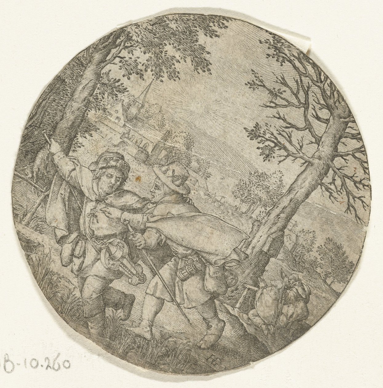 Den blinde leder den blinde af Hendrick Goltzius