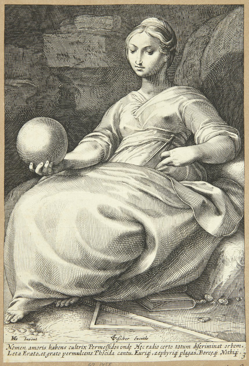 Erato af Hendrick Goltzius