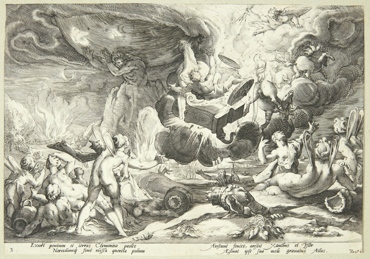 Faetons fald af Hendrick Goltzius