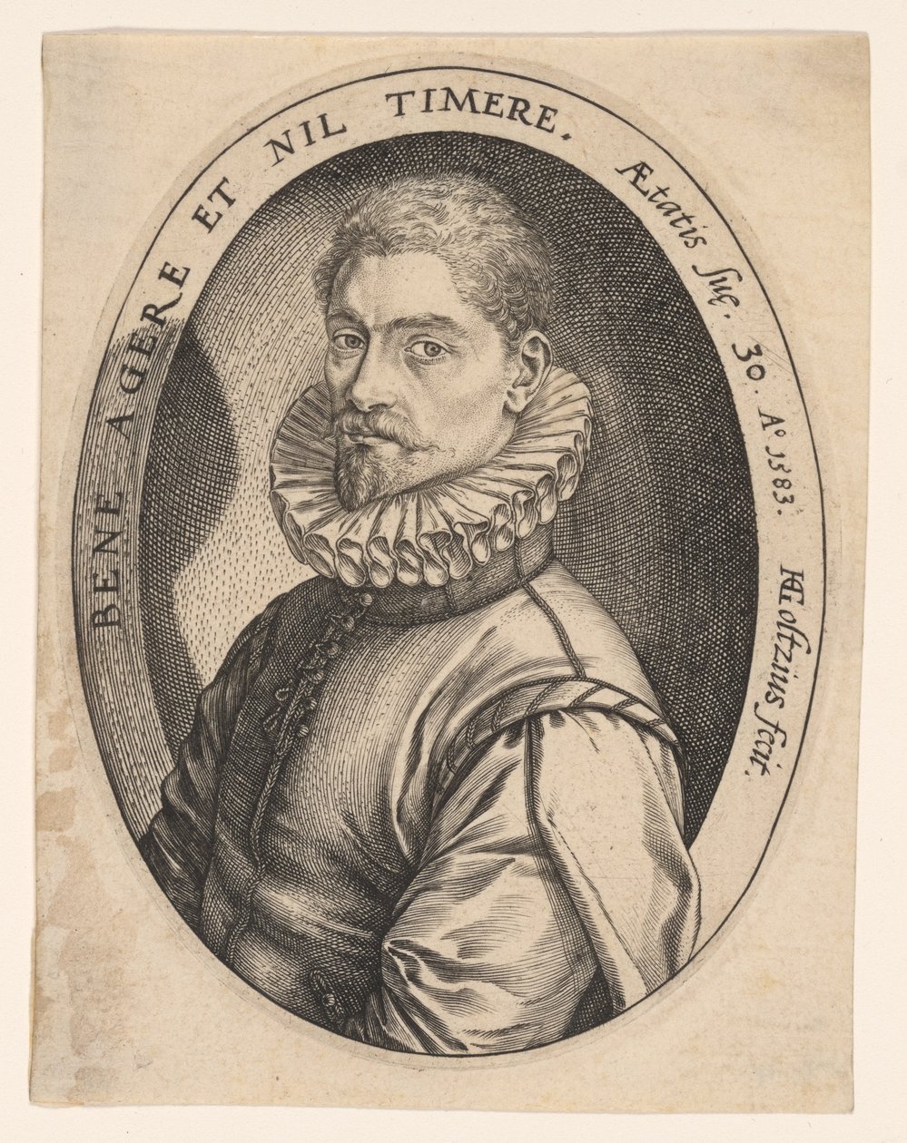 Hieronymous Scholiers af Hendrick Goltzius