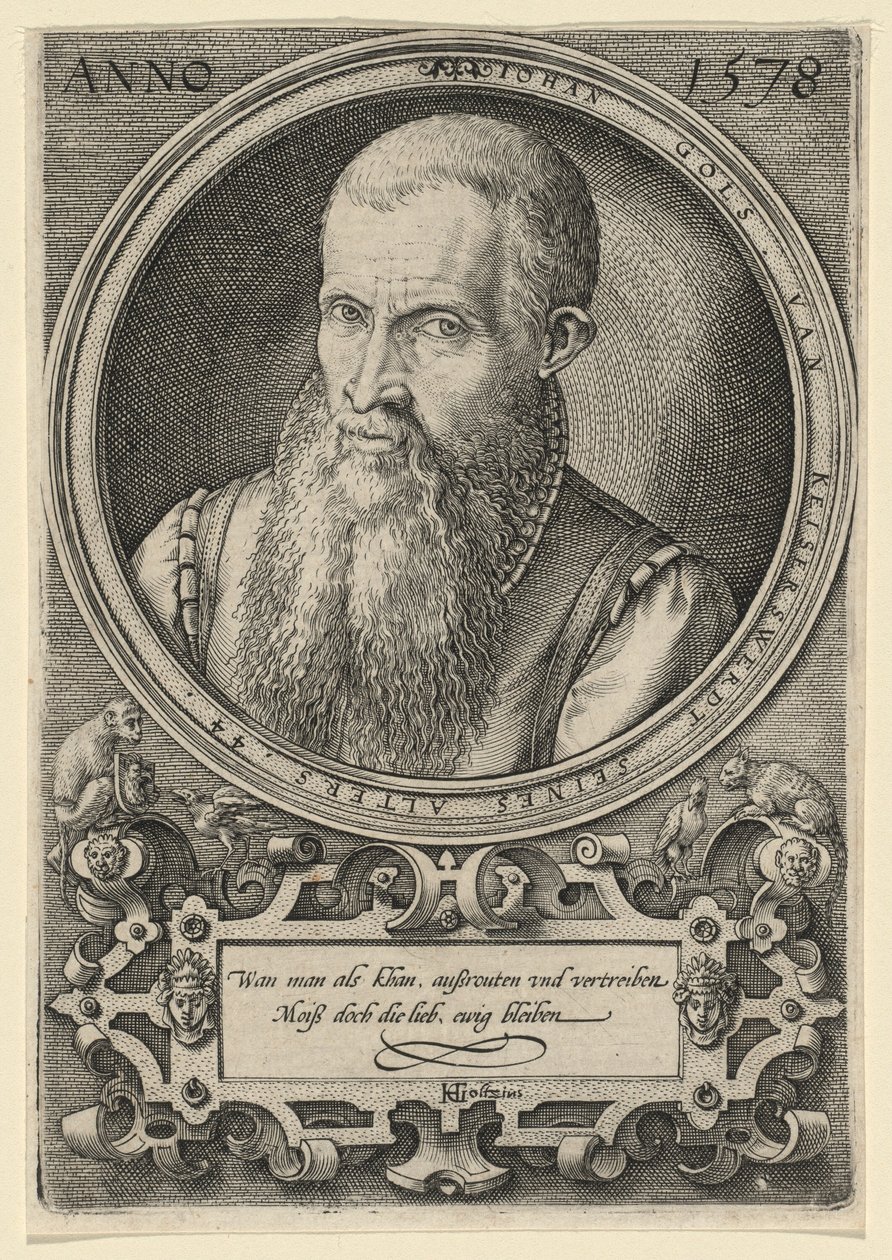 Johan Gols [Kunstnerens far] af Hendrick Goltzius