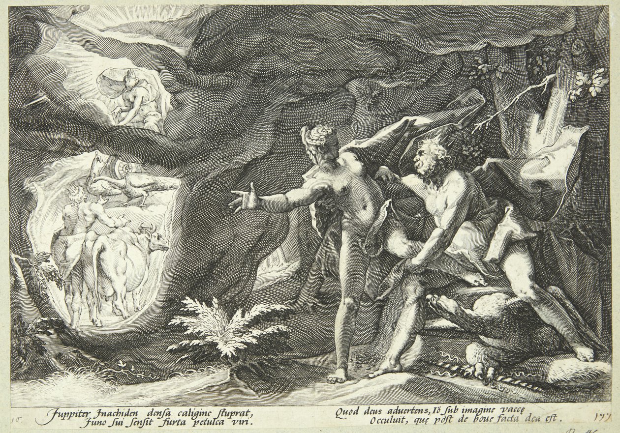 Jupiter og Io af Hendrick Goltzius