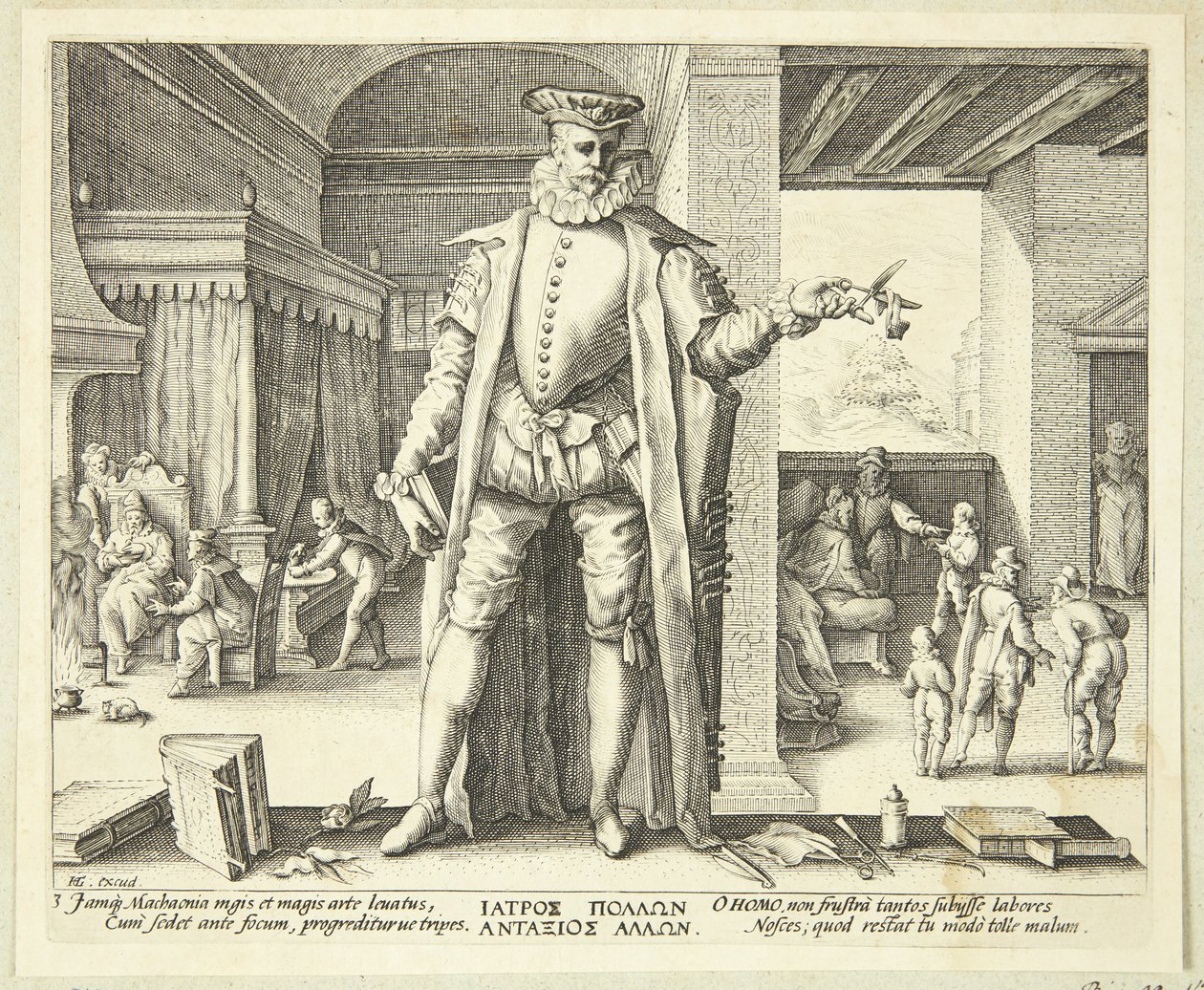 Lægen som menneske af Hendrick Goltzius