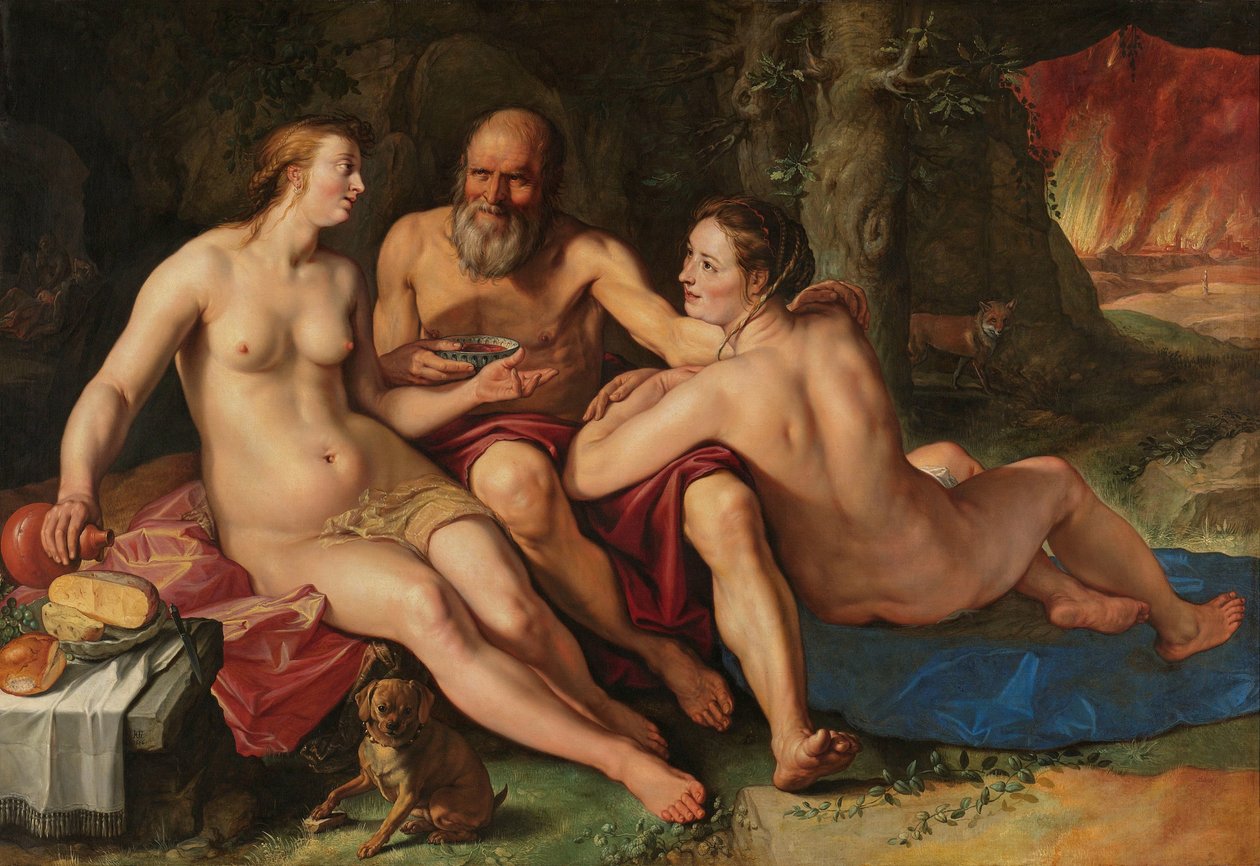 Lot og hans døtre Loth og hans Døtre af Hendrick Goltzius