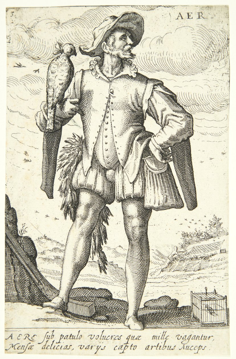 Luft (Aer) af Hendrick Goltzius