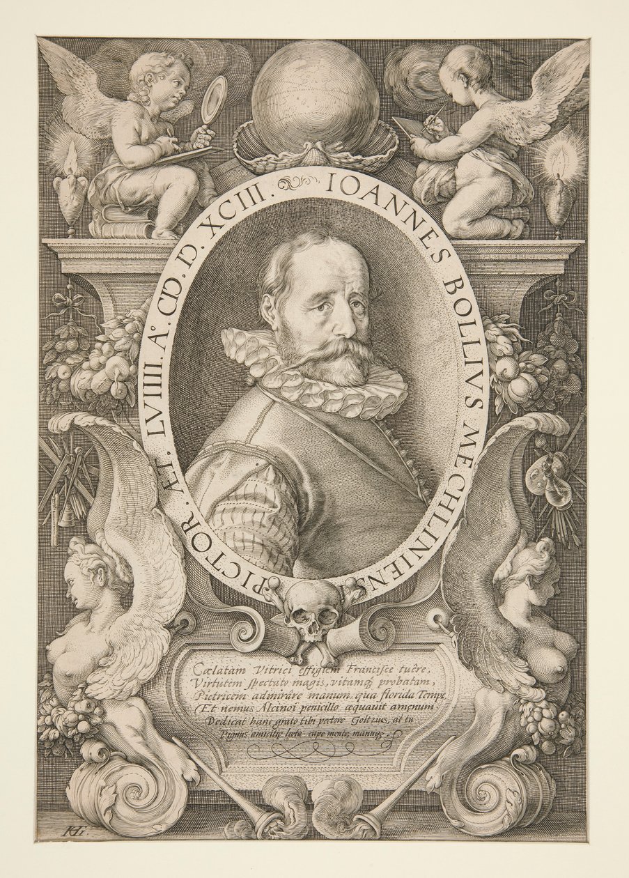 Portræt af Hans Ball af Hendrick Goltzius