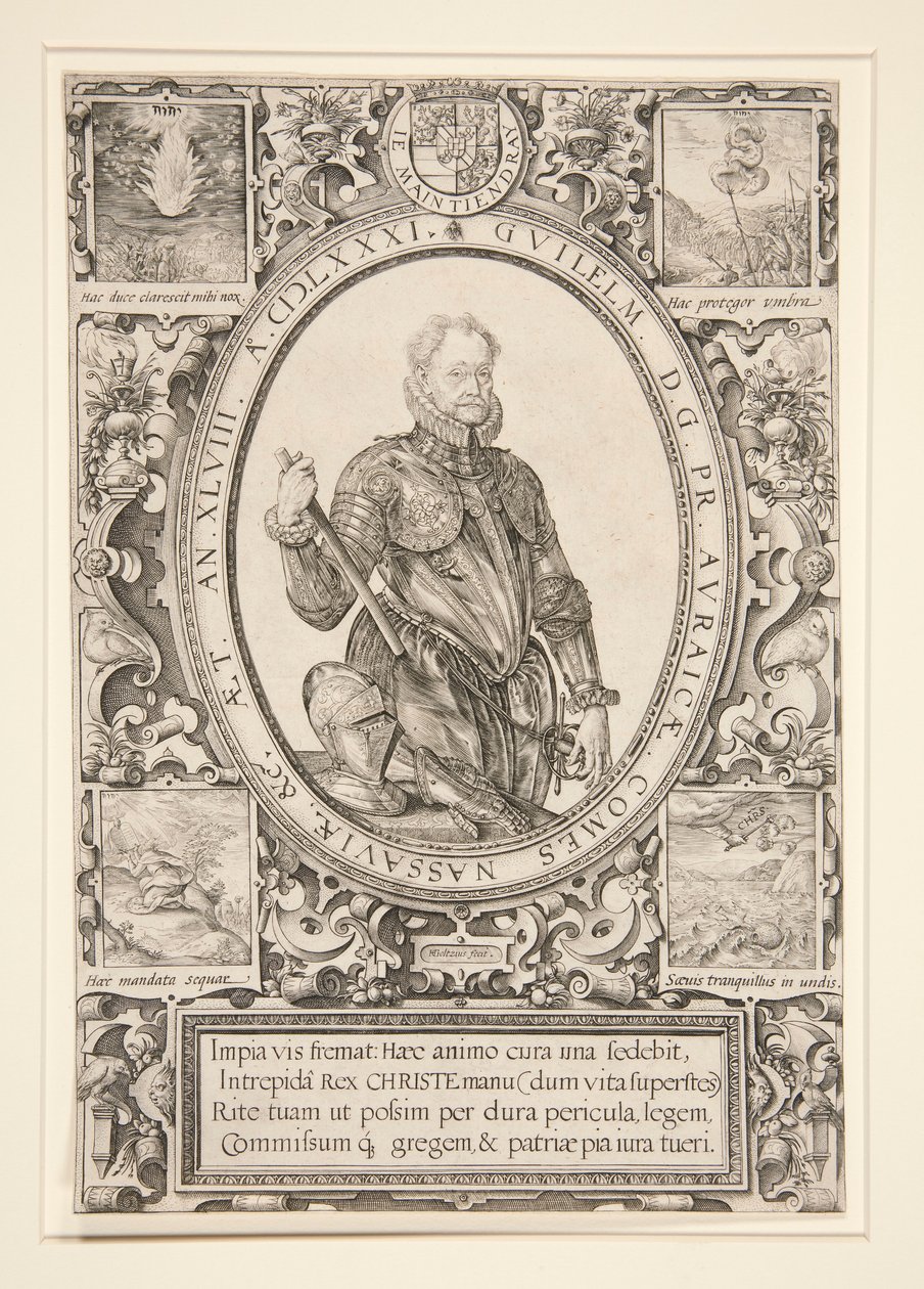 Portræt af Vilhelm af Orange af Hendrick Goltzius