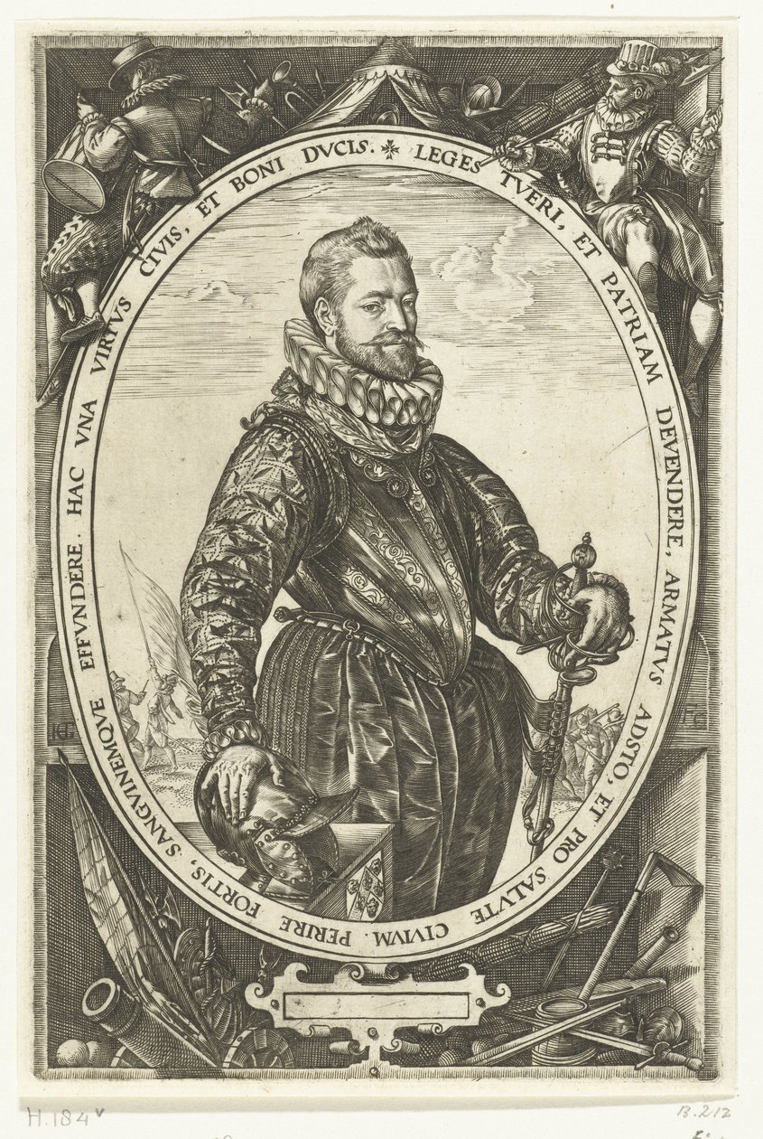 Portræt af Jacques de la Faille af Hendrick Goltzius
