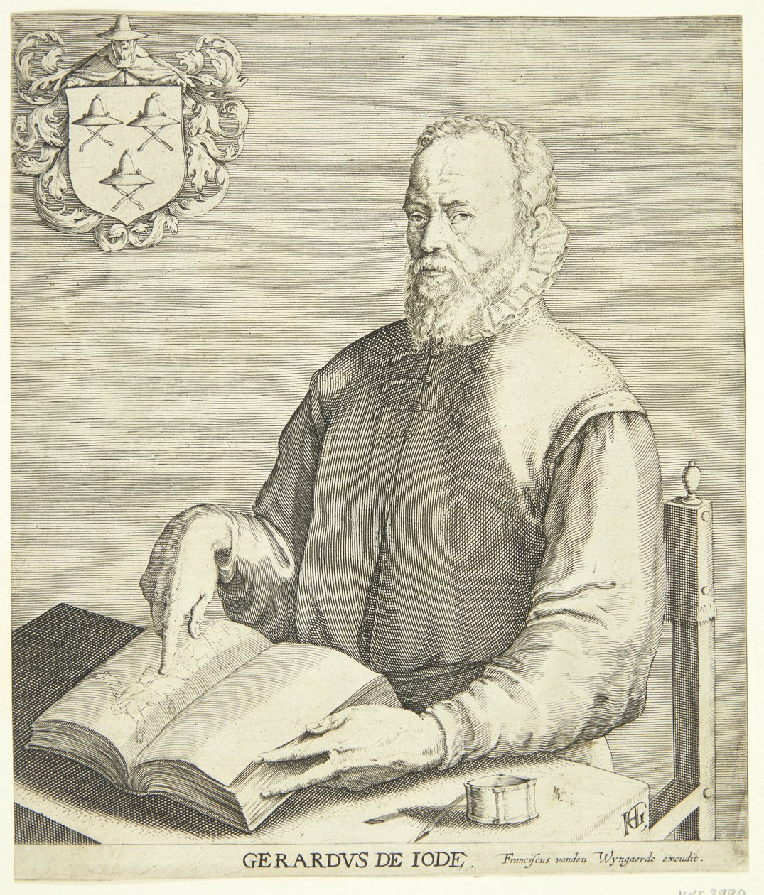 Portræt af Gerard de Jode af Hendrick Goltzius