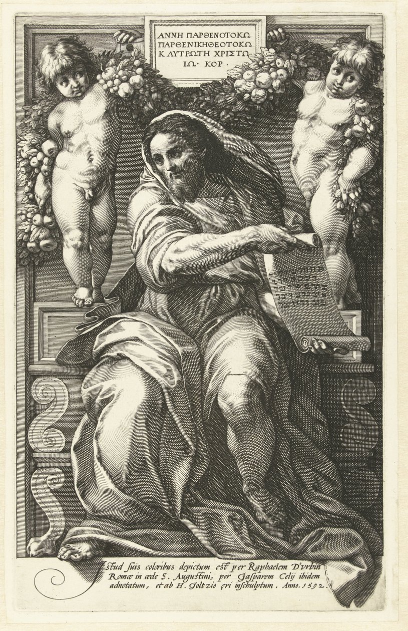 Profeten Esajas af Hendrick Goltzius