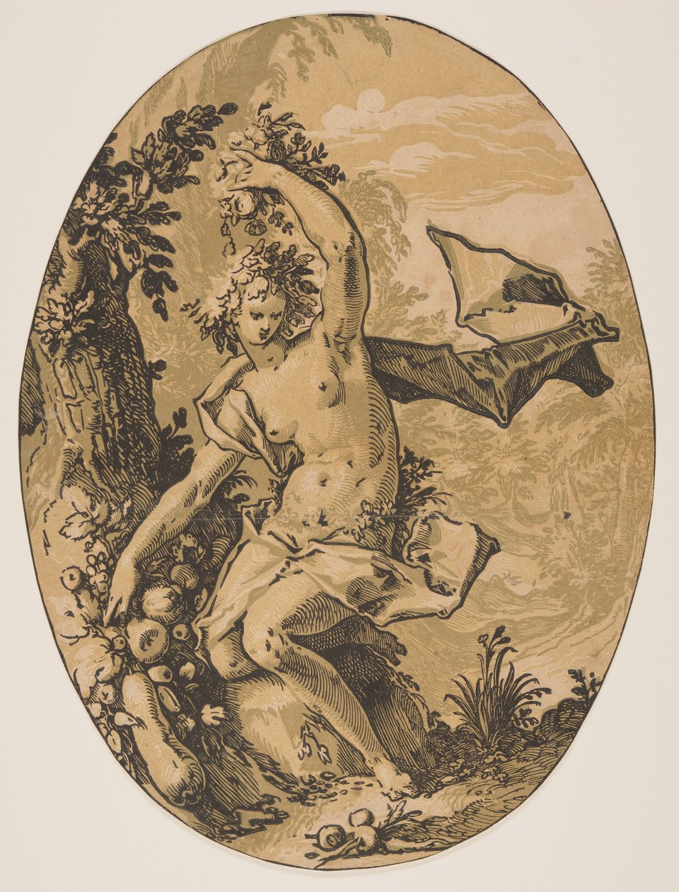 Proserpine, fra guderne af Hendrick Goltzius