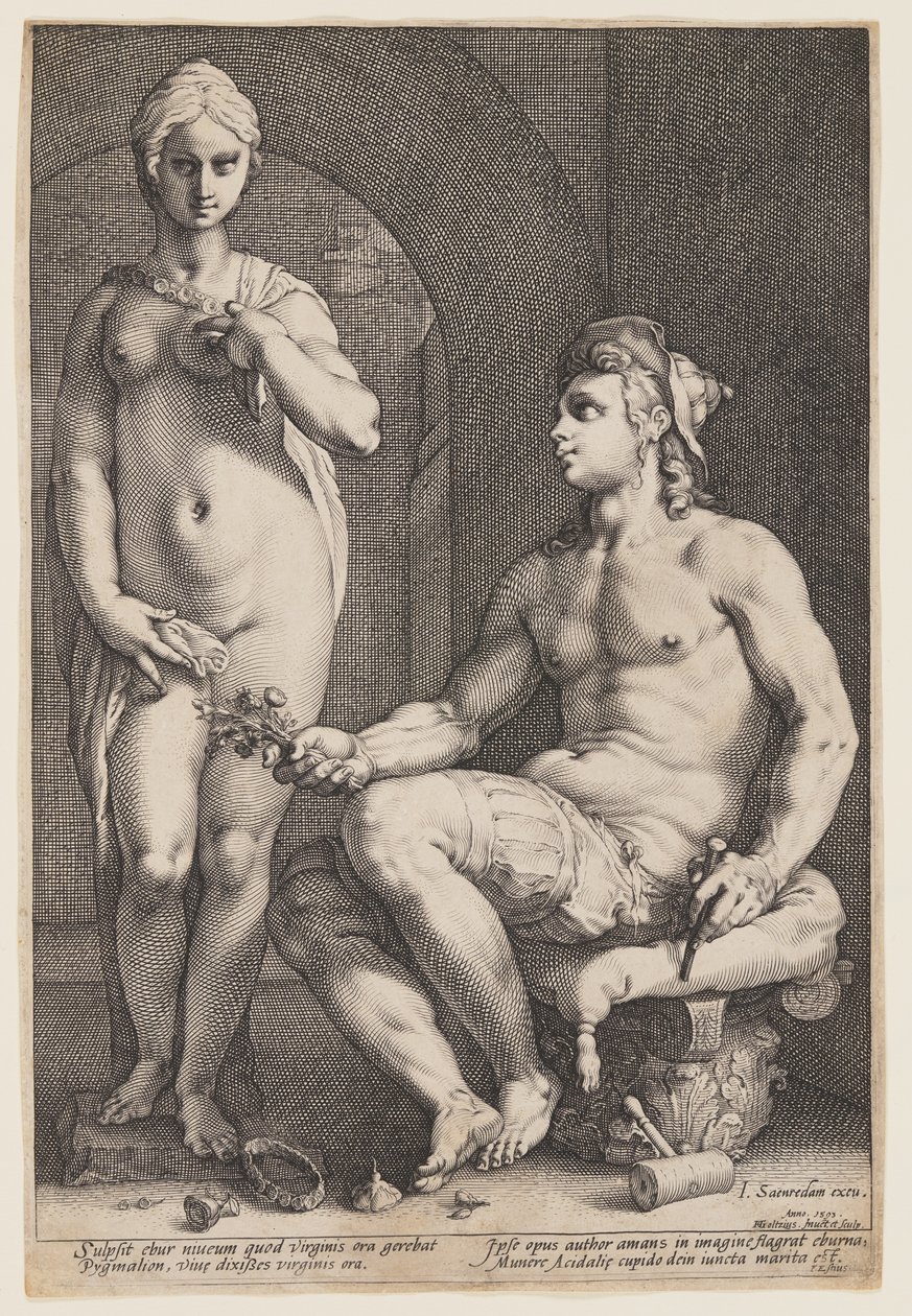 Pygmalion og Galatea af Hendrick Goltzius