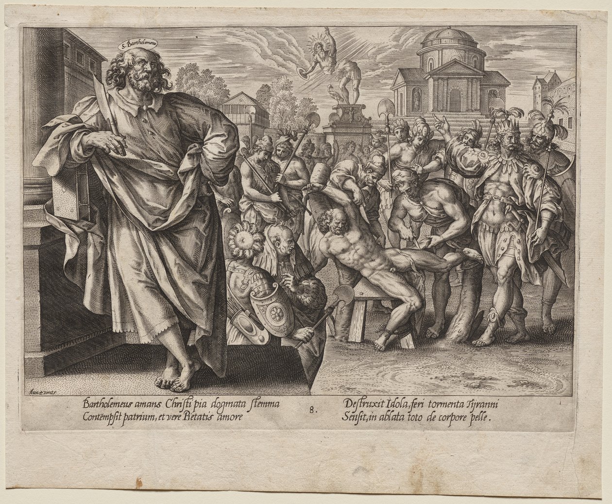 St. Bartolomæus af Hendrick Goltzius