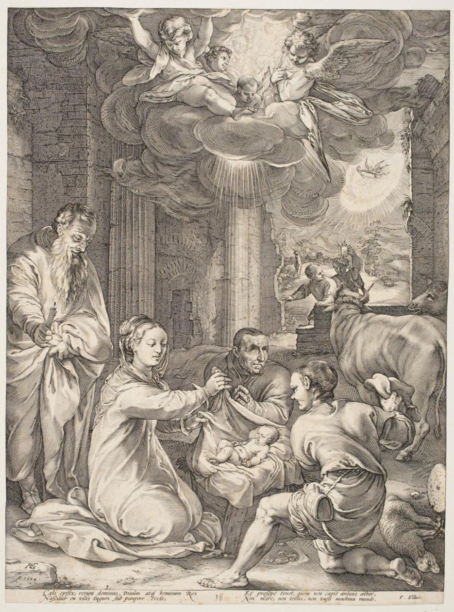 Hyrdernes tilbedelse af Hendrick Goltzius