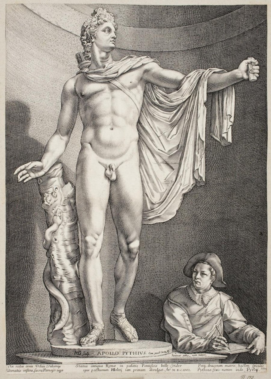 Apollo Belvedere af Hendrick Goltzius
