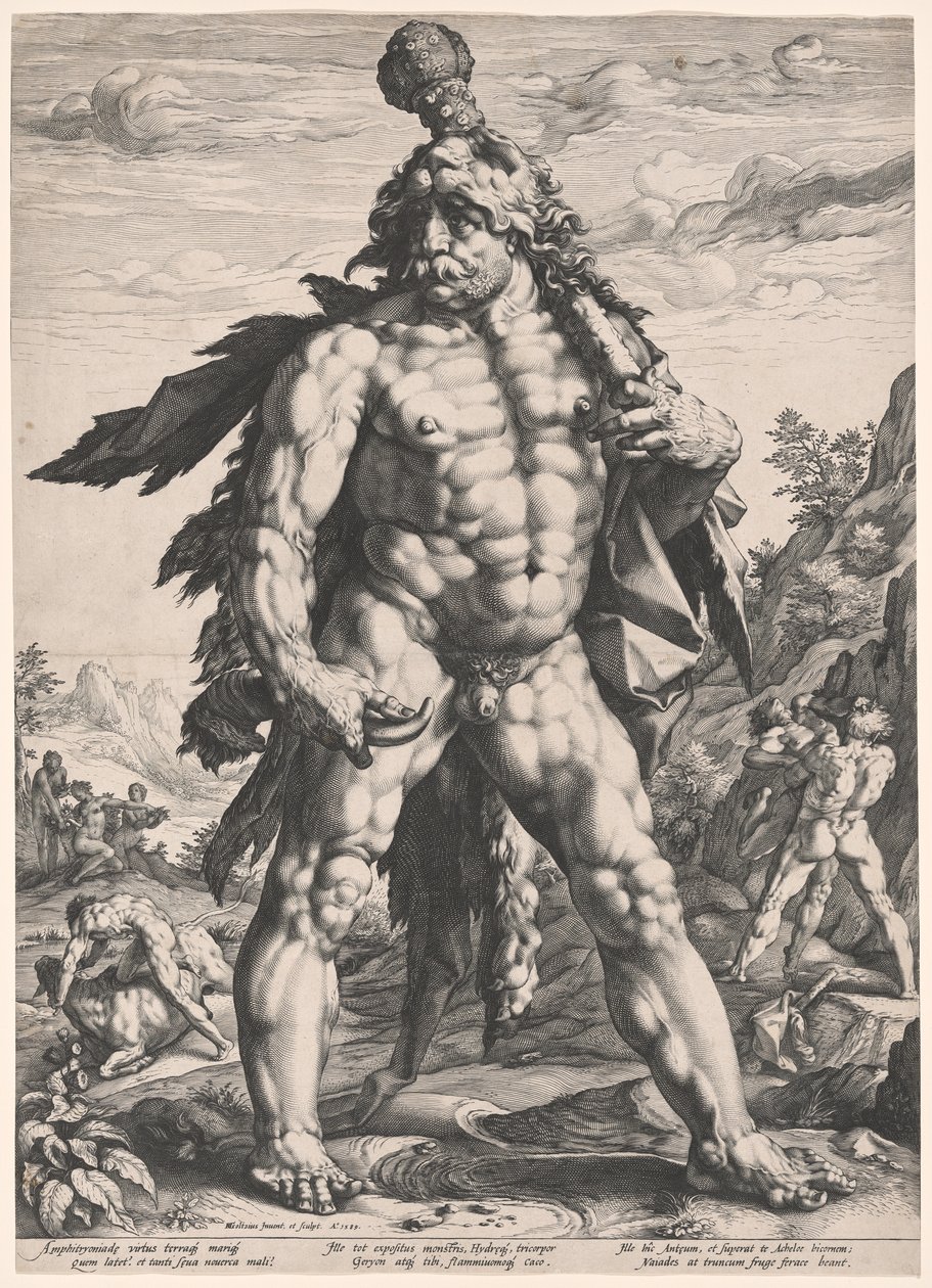Den store Herkules (Knollenman) af Hendrick Goltzius
