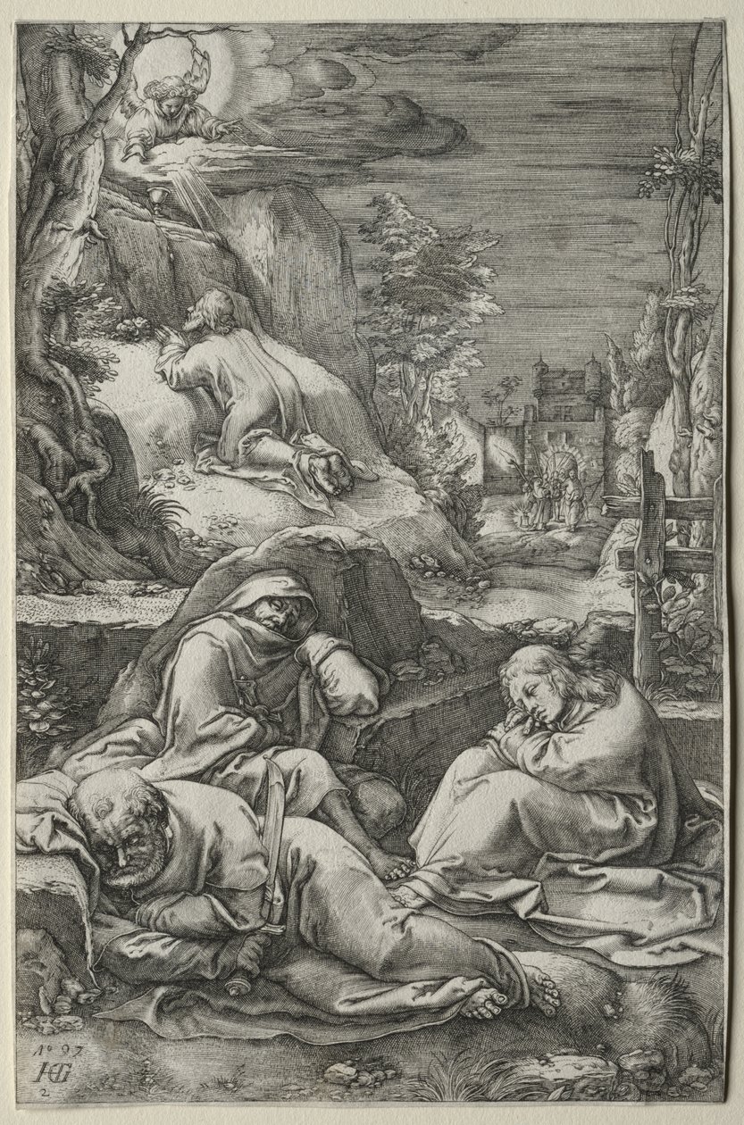 Lidenskaben: Kvalen i haven af Hendrick Goltzius
