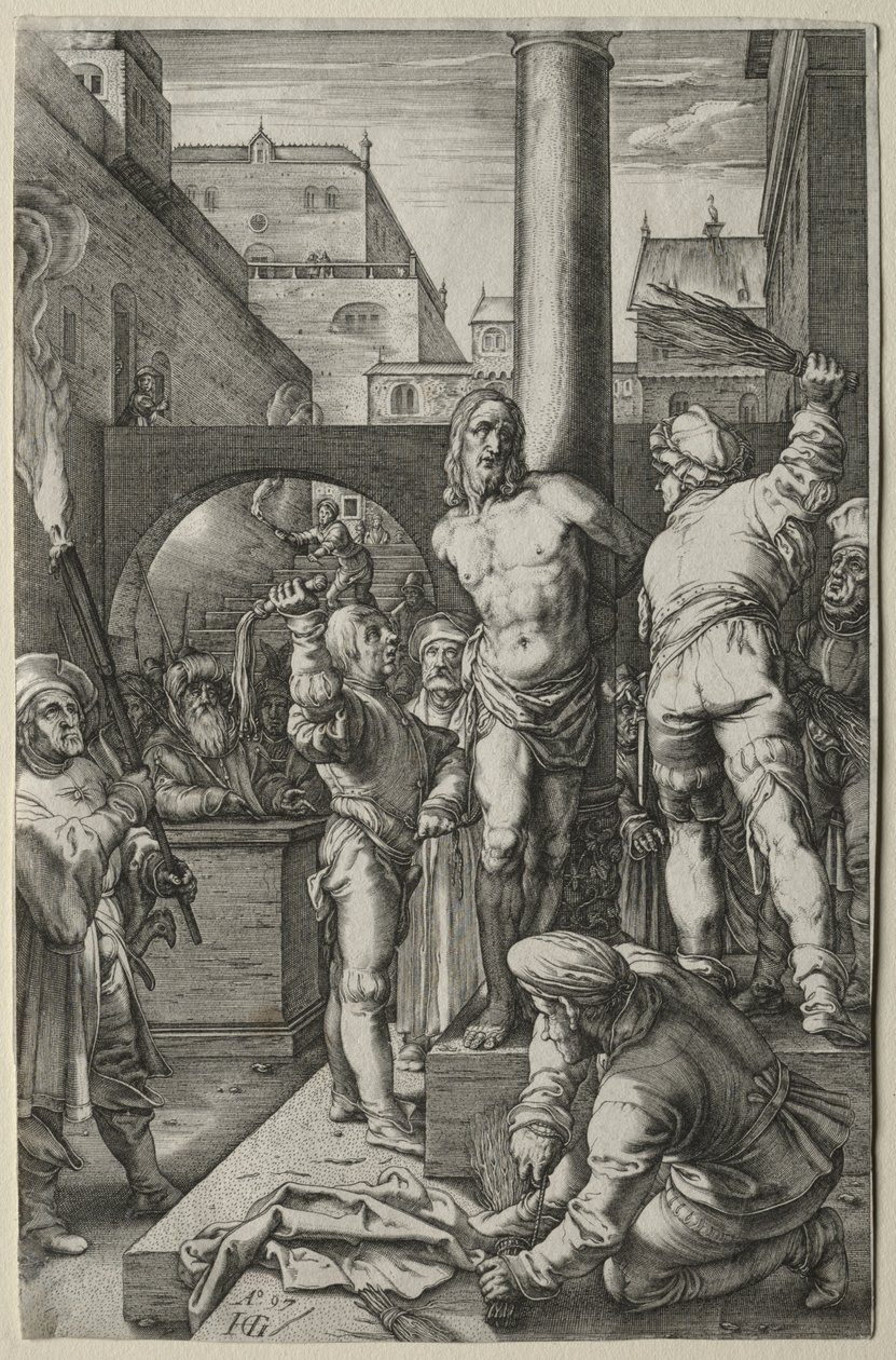 Lidenskaben: Flagelationen af Hendrick Goltzius