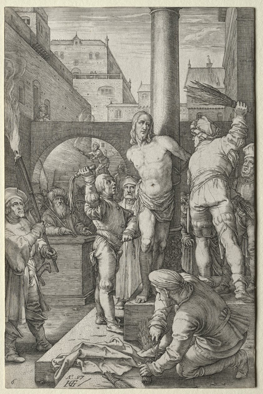 Lidenskaben: Flagelationen af Hendrick Goltzius