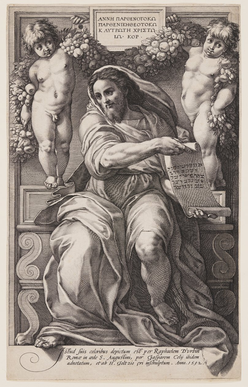 Profeten Esajas af Hendrick Goltzius
