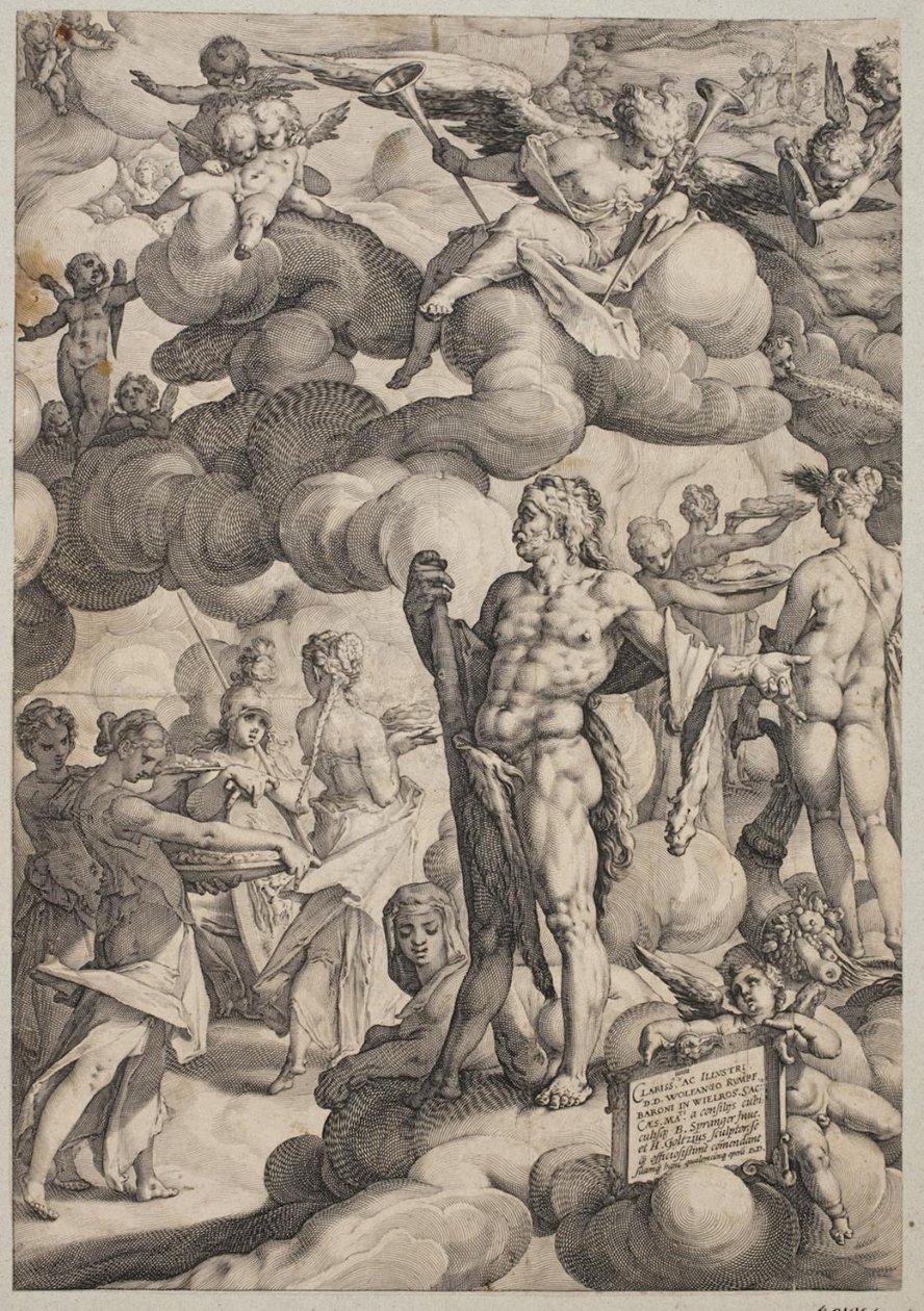 Amor og Psyches bryllup af Hendrick Goltzius