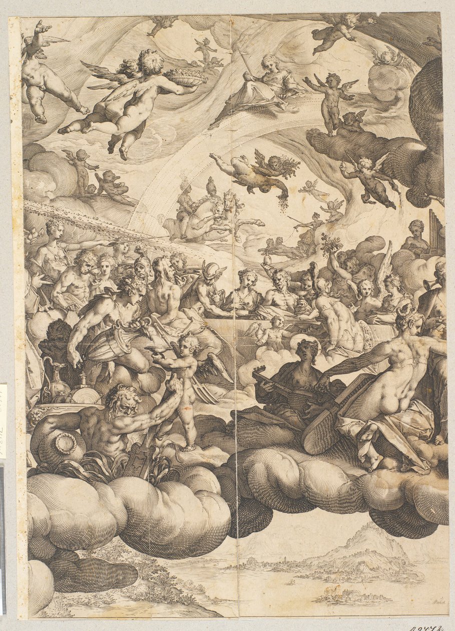 Amor og Psyches bryllup af Hendrick Goltzius