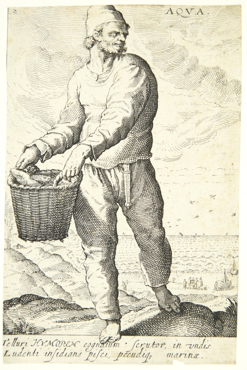 Vand (Aqua) af Hendrick Goltzius